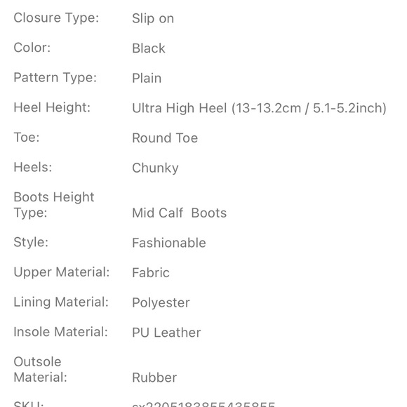 Knit Chunky boot heeled sock size 6 NEW - Picture 7 of 7